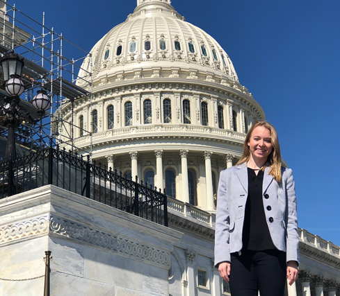 Shannon Glesing, Legislative Assistant at Steptoe and Johnson, LLP; BA Government and International Politics, ’20